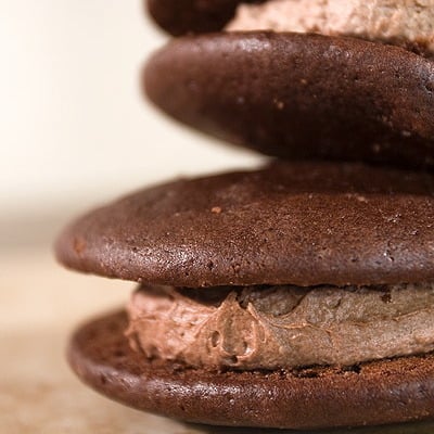 Image of double chocolate whoopie pie