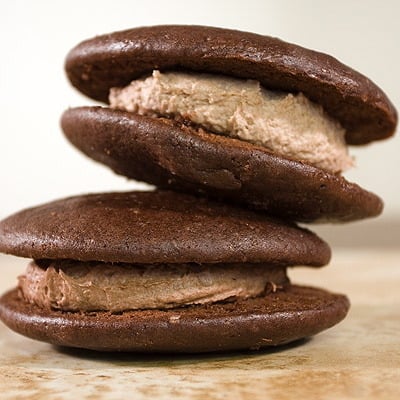 Image of double chocolate whoopie pie