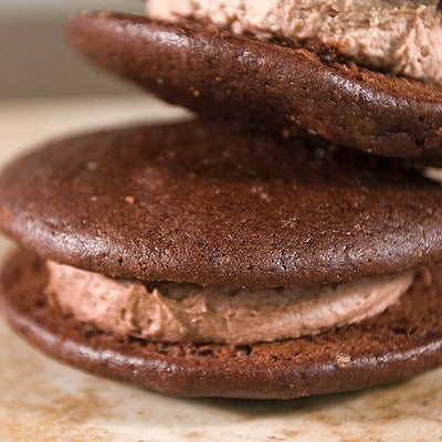 Image of double chocolate whoopie pie