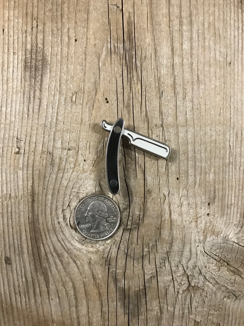 Image of Straight Razor Lapel Pin