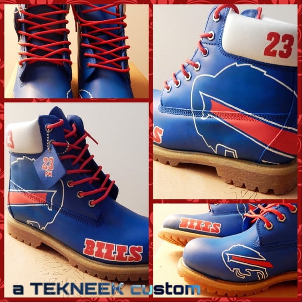 Image of Buffalo Bills custom Timberland boots