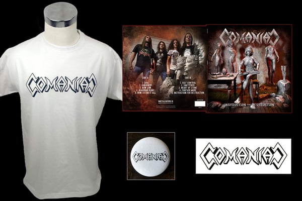 Image of COMANIAC - Instruction for destruction - Box Set incl. LP, shirt, sticker & button (lim. 66 copies)