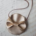 Miss Charlize Gold Bow Bag