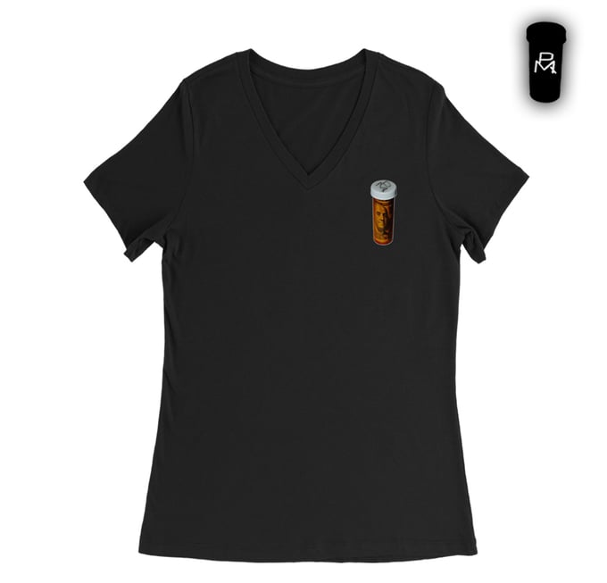 Image of WOMEN's BLACK V-NECK PRESCRIPTION T's