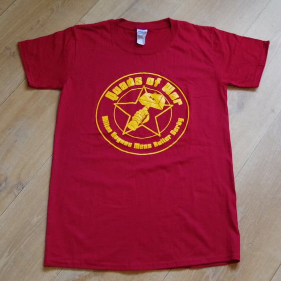 Image of Burgandy Quads of War Shirt