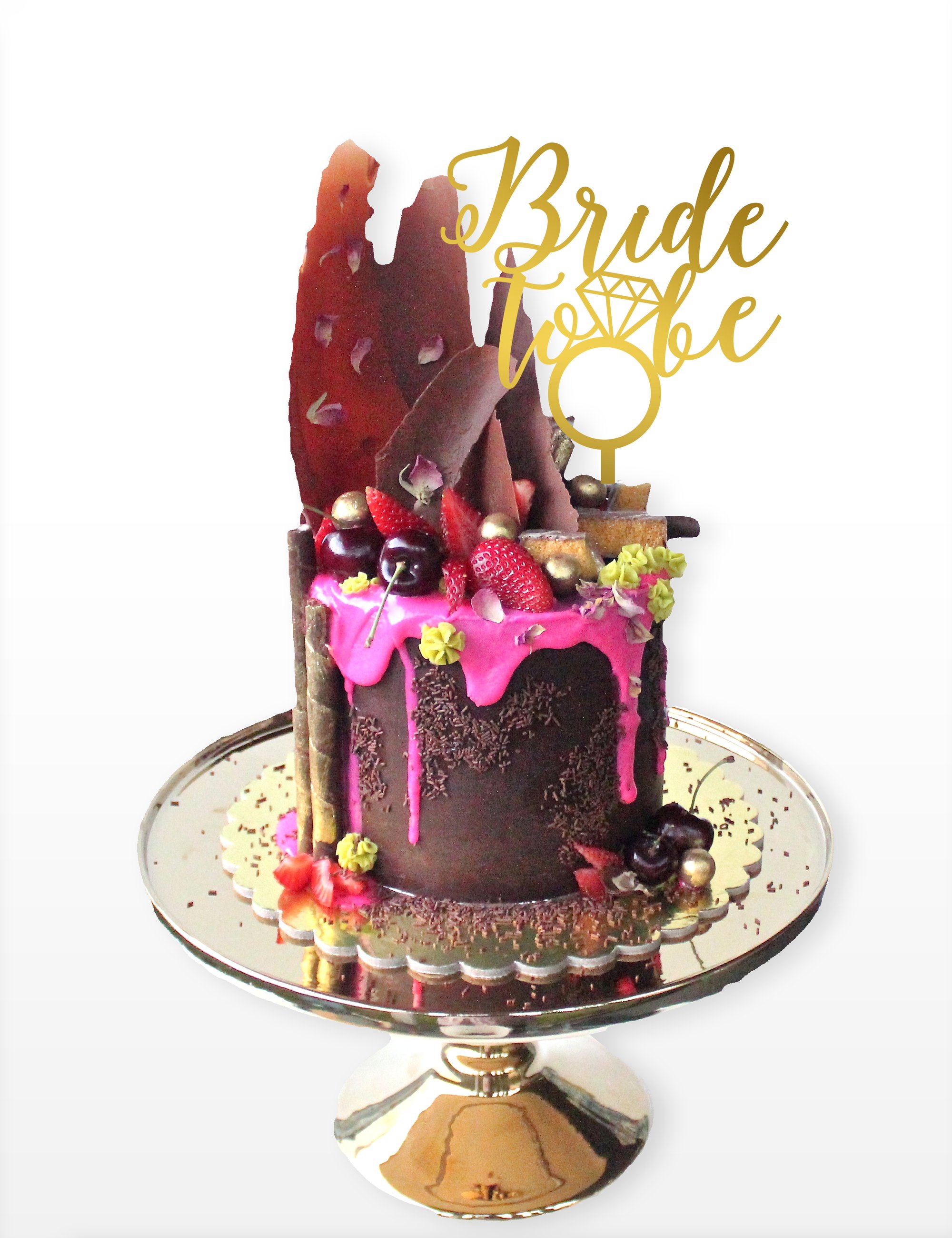 Alison Caroline Designs Bride To Be Bling Cake Topper