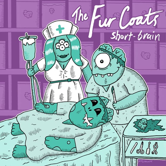 Image of The Fur Coats "Short-Brain" 7"