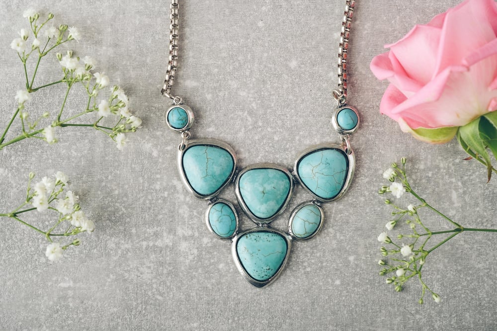 Image of True Blue Necklace and bracelet 
