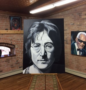 Image of "Imagine" (John Lennon) • Original Brian Broadway Painting