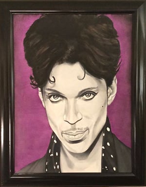 Image of "Purple Reign (Prince) • Original Brian Broadway Painting