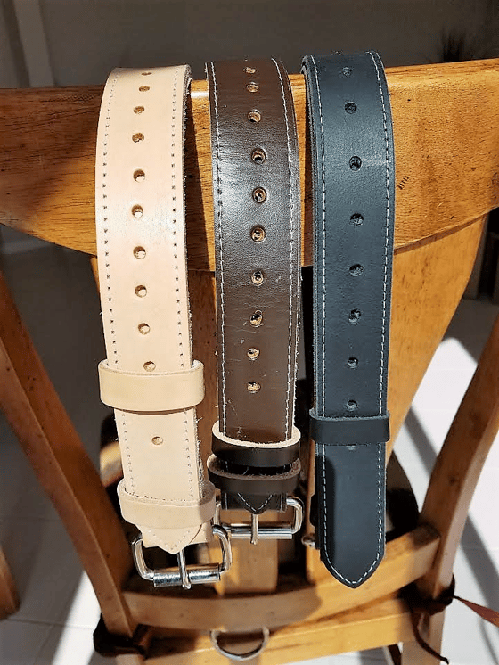 Image of HIGH QUALITY BUG LEATHER TIE-DOWN STRAPS FOR THAT CLASSIC VINTAGE LOOK. (SET OF 2)