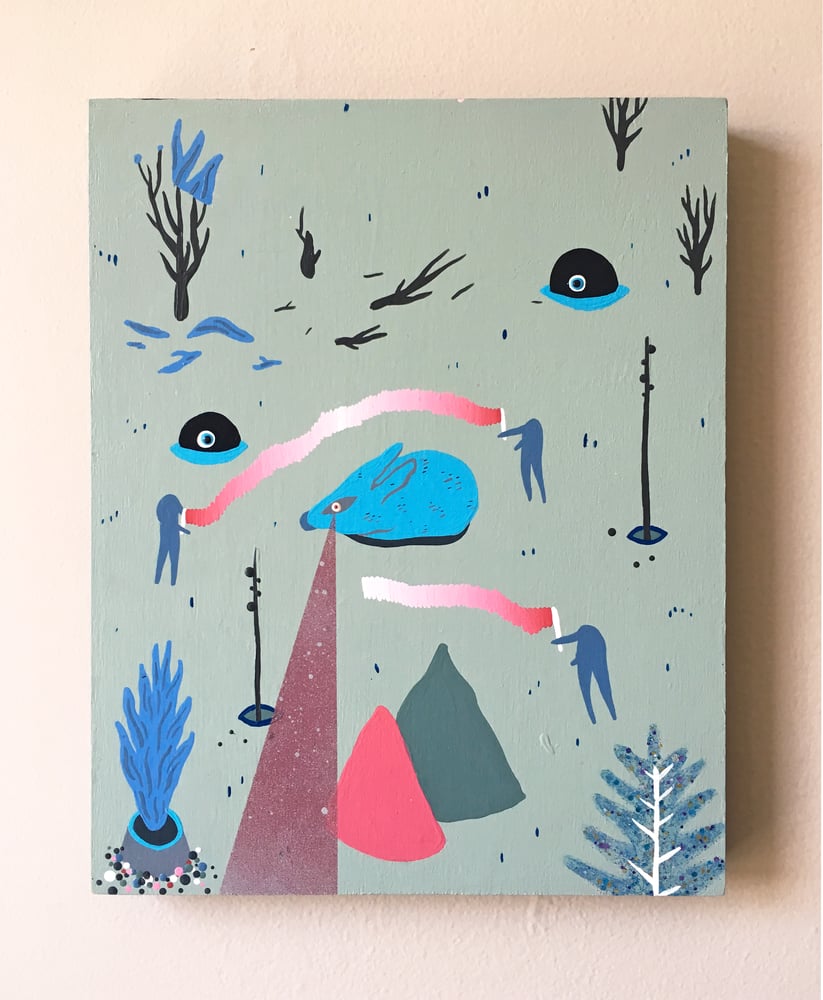 Image of "GOLF PARTY I" ORIGINAL PAINTING BY DANY REEDE