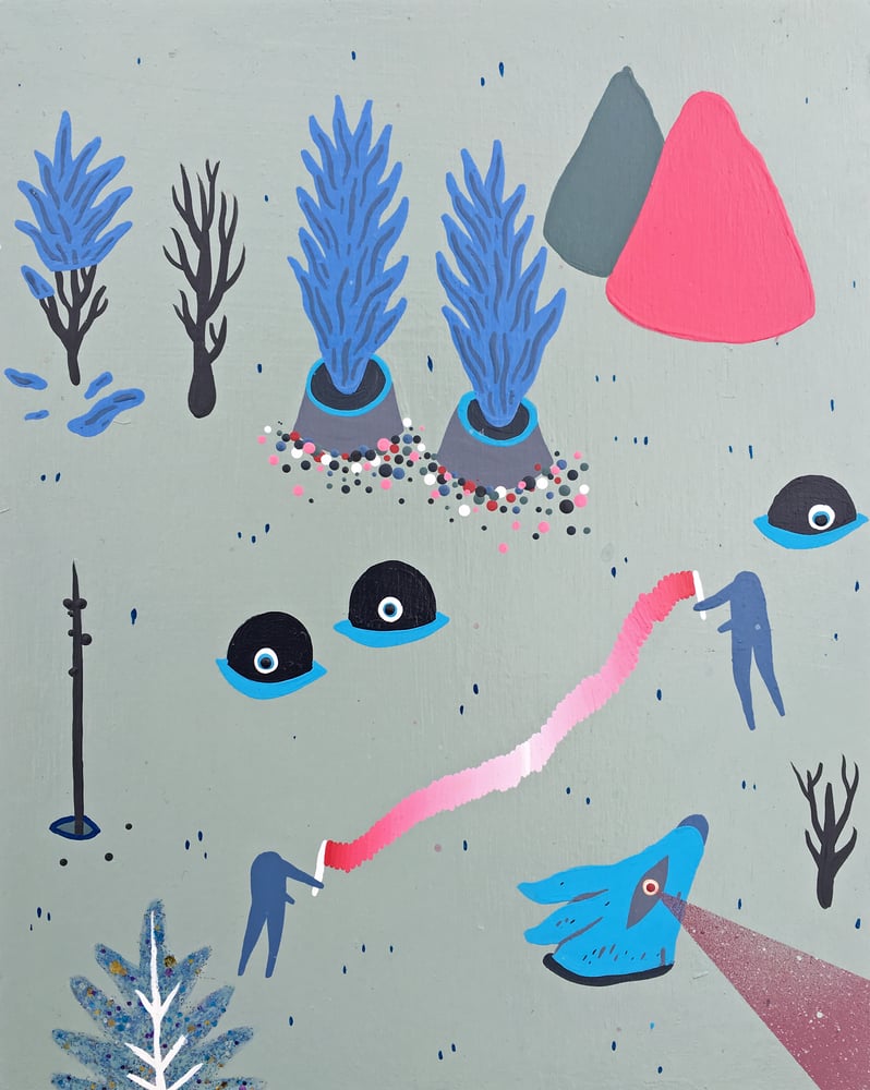 Image of "GOLF PARTY II" ORIGINAL PAINTING BY DANY REEDE