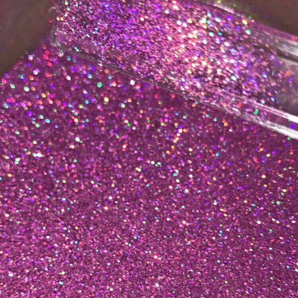 Image of Holographic pink loose glitter