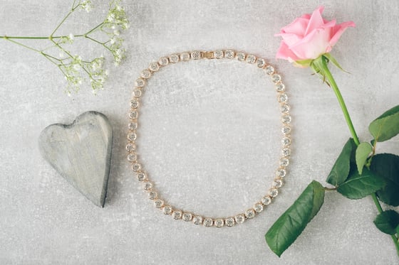 Image of Diamante Necklace Bracelet optional