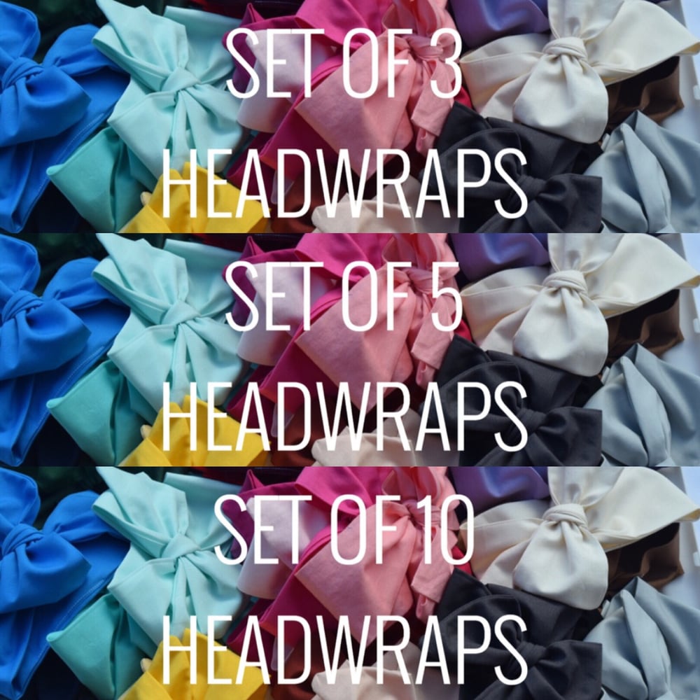 Image of Solid Headwrap Packs