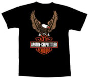 Image of Apathy + Celph Titled Harley Eagle T-Shirt - Black Tee