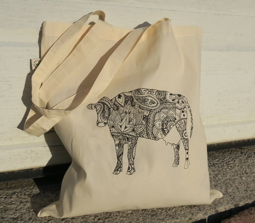 Image of Vegan Cow Tote Bag