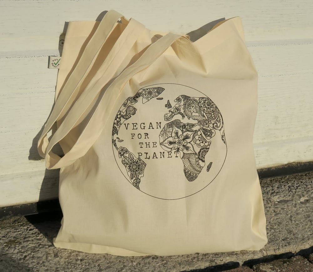 Image of Vegan for the Planet Tote Bag