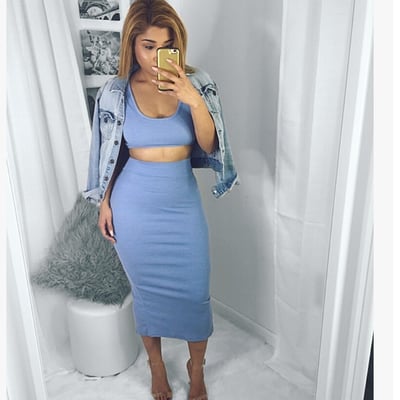 Image of Baby blue Sport two piece set