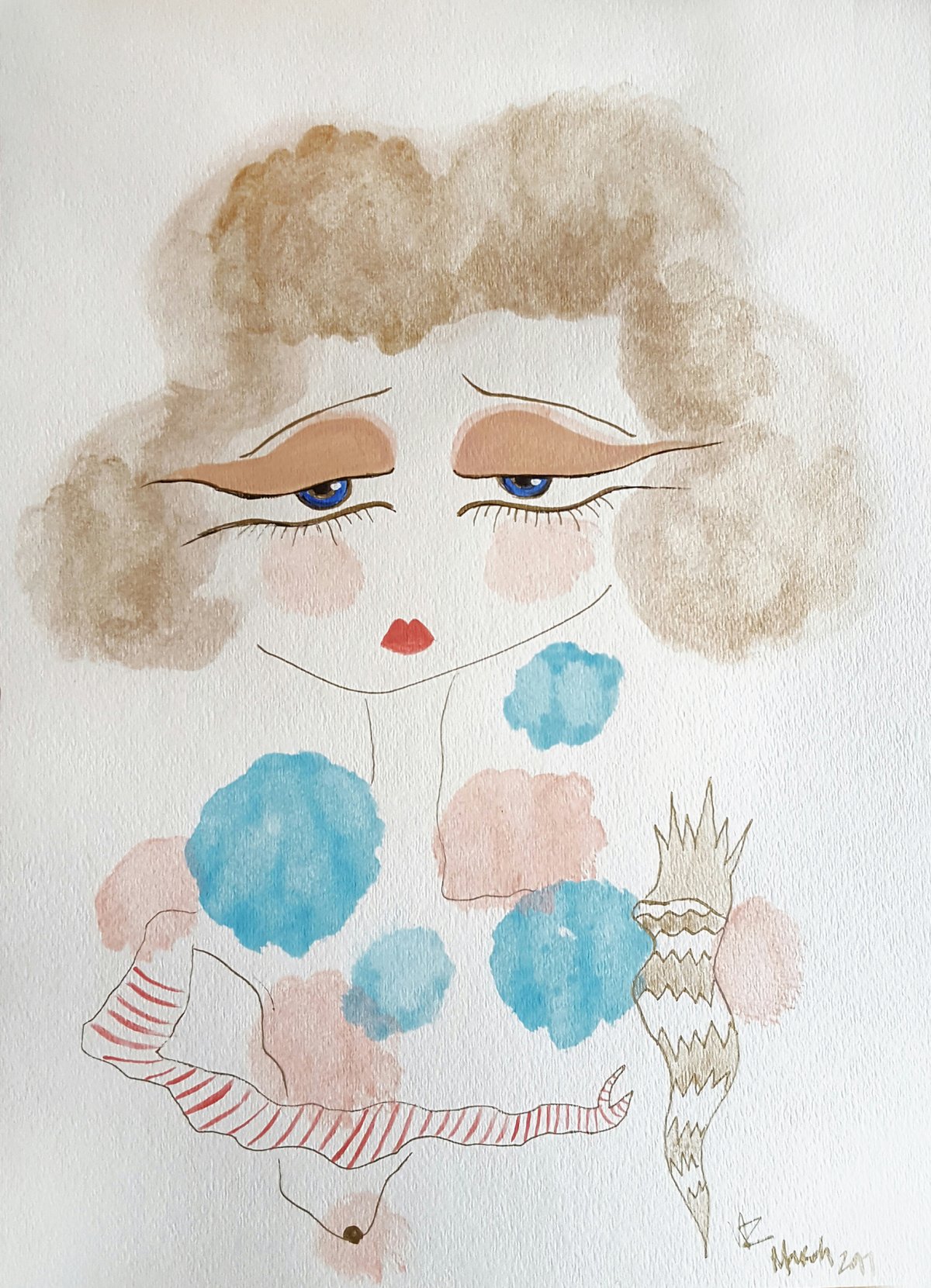 Image of Untitled Watercolor Baby #3