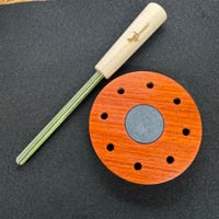 Image 2 of Paduak bronzed glass over gray slate double sider/ 2 piece webwood striker (glue together)