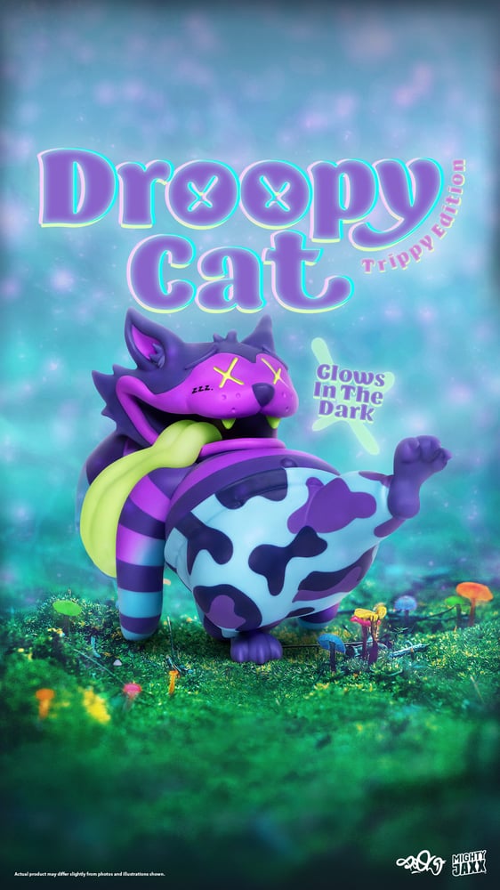 Image of Droopy cat trippy edition