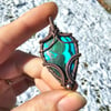 Malachite & Chrysocolla in Copper