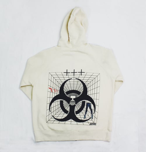 Image of BIOWEAPON ZIP-UP HOODIE - IVORY