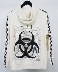 Image 3 of BIOWEAPON ZIP-UP HOODIE - IVORY