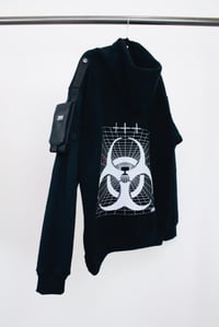 Image 5 of BIOWEAPON HEAVY-DUTY TACTICAL HOODIE - BLACK
