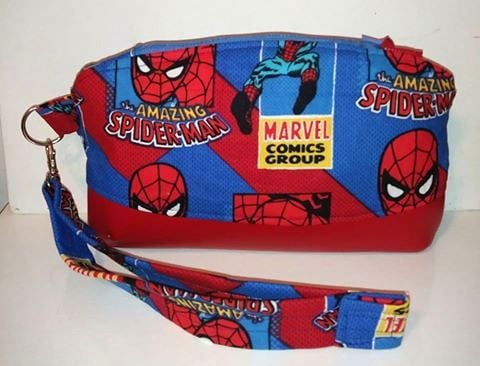 Image of Spiderman Curved Wristlet