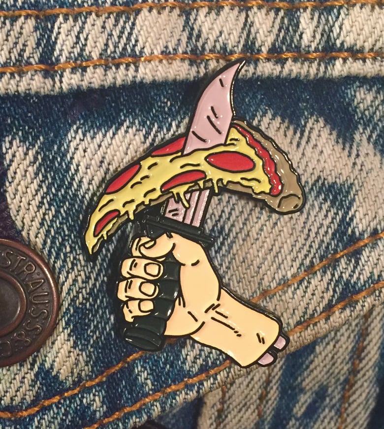 Image of Pizza Warrior Soft Enamel Pin