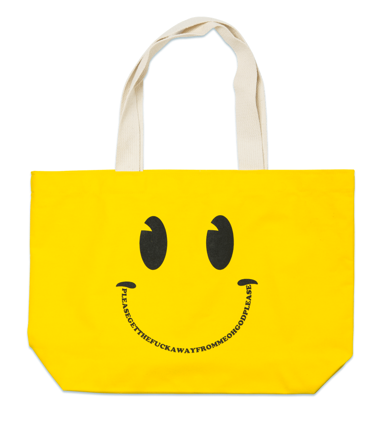 Image of Oh God tote bag & USB drive, Yellow