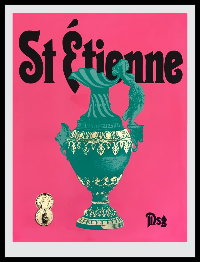 Image of St Etienne Hot Pink/Aqua/Black