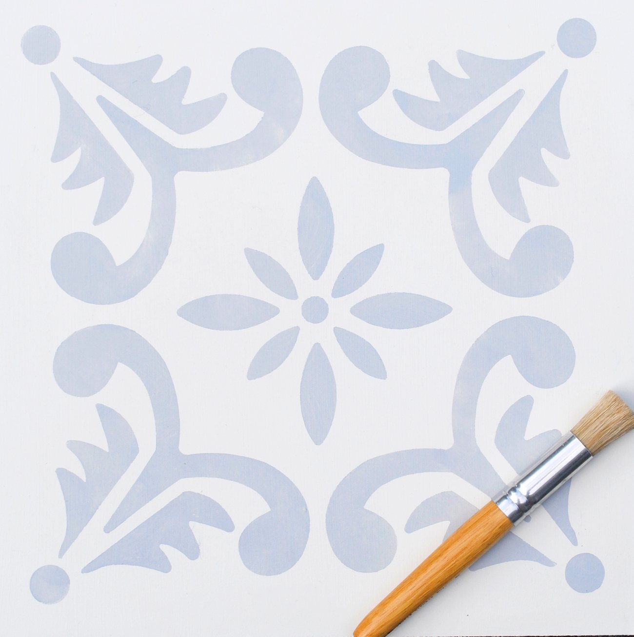 Fes Floor Stencil for floors, walls, furniture and fabric. Moroccan ...