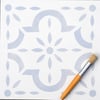 Medina Floor Stencil for floors, walls, furniture and fabric. Moroccan stencil. DIY project