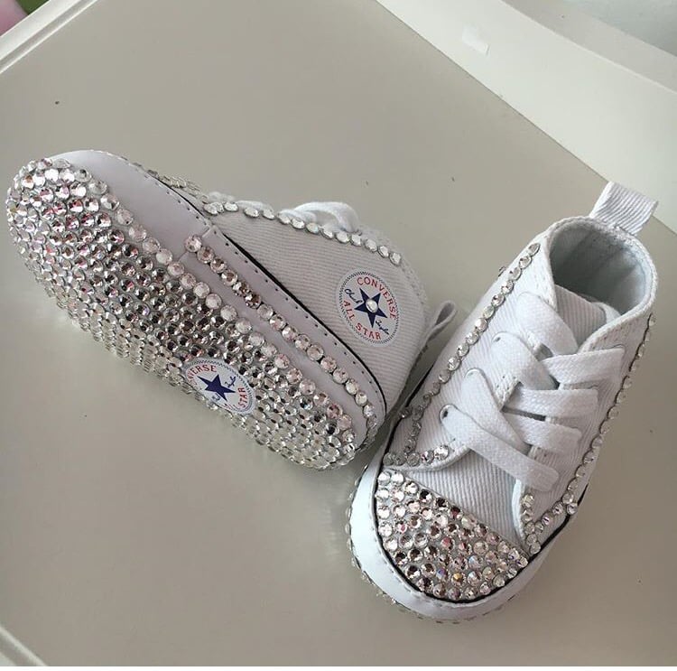 bling baby converse