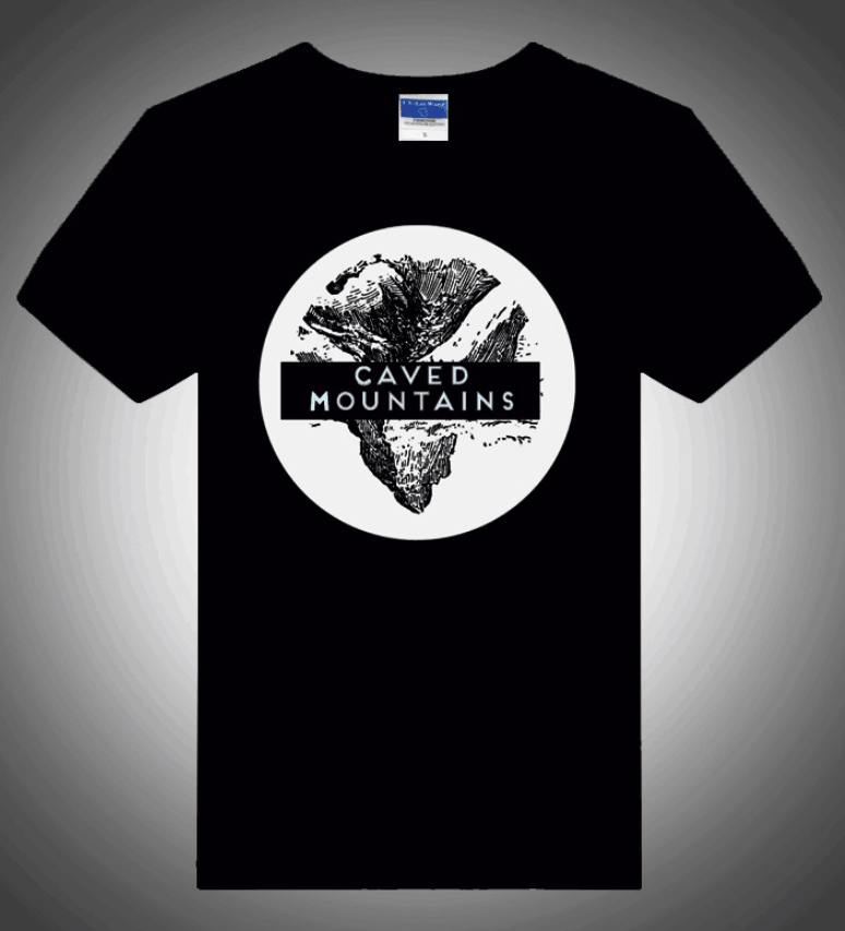 Image of Caved Mountains Logo (Black Shirt)