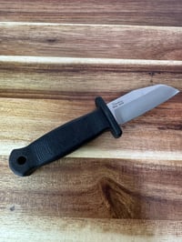 Image 4 of Demko Armiger 2 Shark Foot Fixed Knife 2" 4034 Steel Blade Black TPR Handle