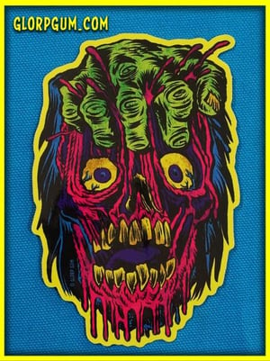 Gory Ghoul Sticker: FIST FACE