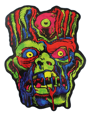 Gory Ghoul Sticker: FRANKEN-GLORP