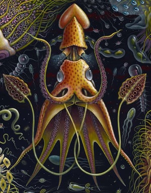 Image of SEA FLORA •  23 x 23"  Signed Limited Edition of 50