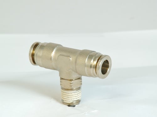 Image of Numatics Nickle Plated PTC Fittings Branch Tee