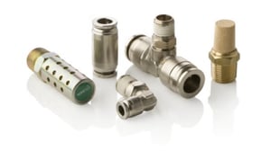 Image of Numatics Nickle Plated PTC Fittings Run T