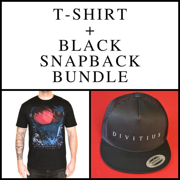 Image of T-Shirt + Black Snapback Bundle