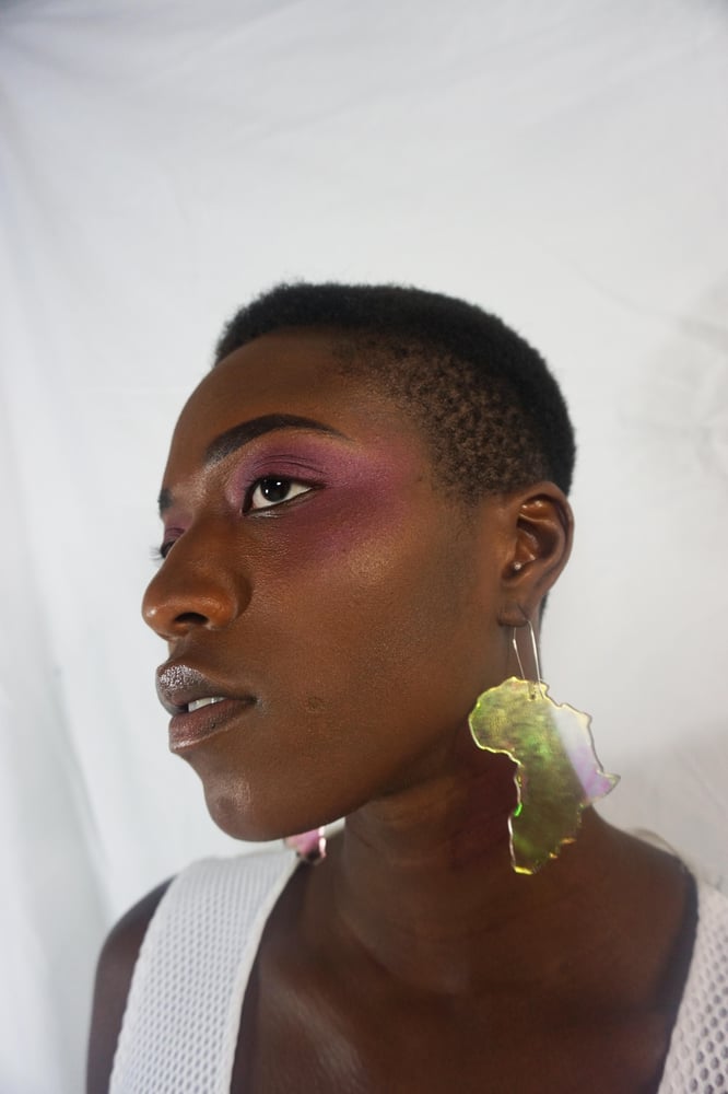 Image of Iridescent Africa Earrings