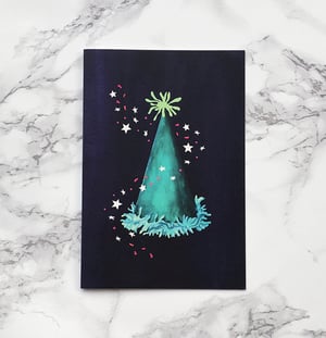 Image of Party Hat - Greeting card