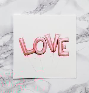 Image of Love Balloons - Large greeting card