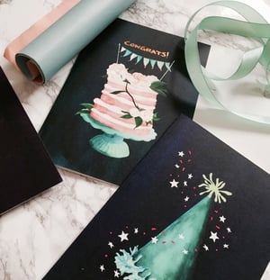 Image of Party Hat - Greeting card